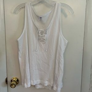 Great light weight lace up tank